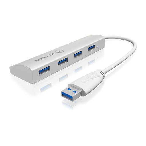 Raidsonic IB-AC6401 4port USB3.0 hub White