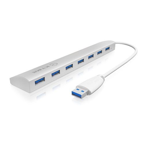 Raidsonic 7port USB3.0 hub White