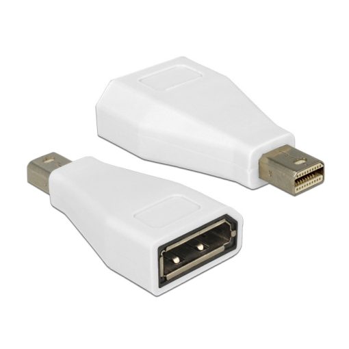 DeLock Adapter mini Displayport 1.2 male > Displayport female White