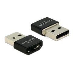 DeLock Adapter HDMI-A female > USB Type-A male Black