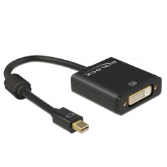   DeLock mini Displayport 1.2 male > DVI-I (Dual Link) (24+5) female 4K Active Adapter Black