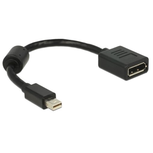 DeLock Adapter mini Displayport 1.2 male > Displayport female 4K Black