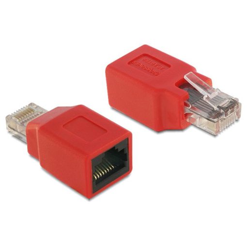 DeLock RJ45 Crossover Adapter male > jack