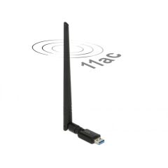   DeLock USB 3.0 Dual Band WLAN ac/a/b/g/n Stick 867 + 300 Mbps with external antenna