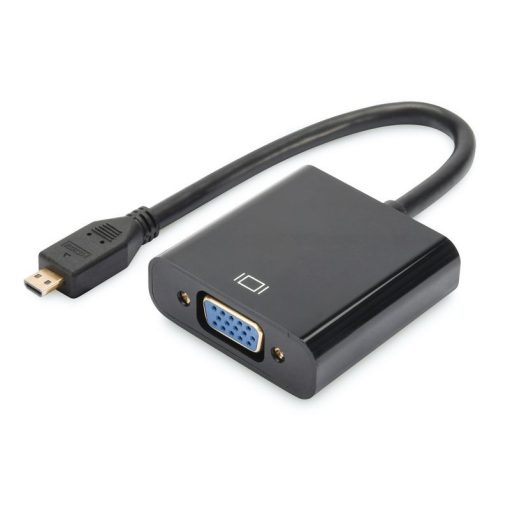 Digitus DA-70460 Micro-HDMI to VGA converter Black