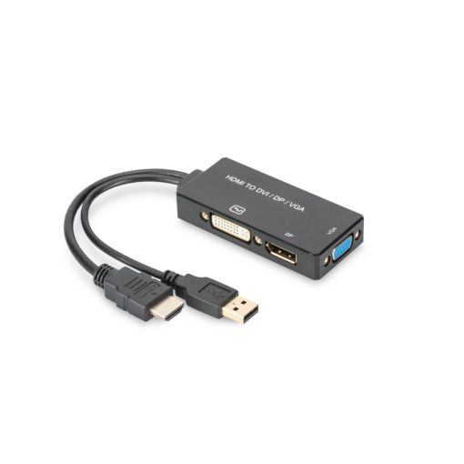 Assmann HDMI converter cable, HDMI - DP+DVI+VGA