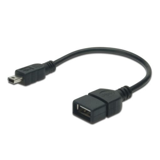 Assmann USB 2.0 adapter cable, OTG, type mini B - A