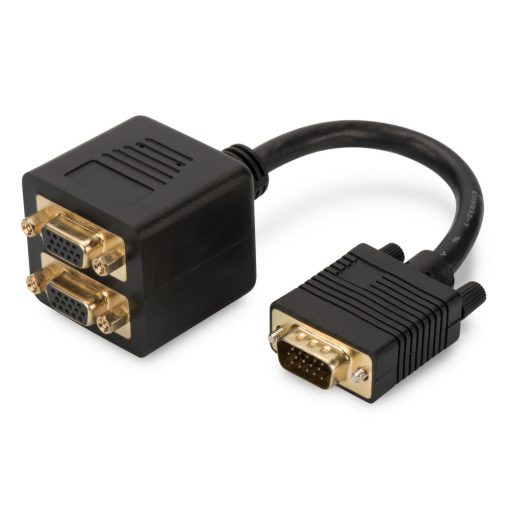 Assmann VGA Monitor Y-splitter cable, HD15 - 2xHD15