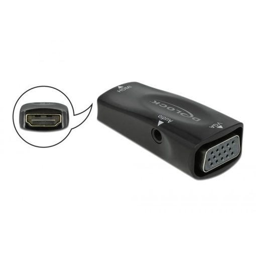 DeLock HDMI-A female to VGA female 1080p with Audio Adapter