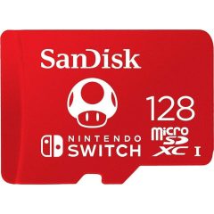 Sandisk 128GB microSDXC Class 10 UHS-1 U3 A1 For Nintendo Switch adapter nélkül