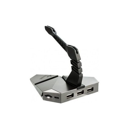 Platinet Omega Varr Mouse Bungee 3in1 Combo USB2.0 Hub and microSD reader Silver