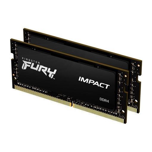 Kingston 32GB DDR4 2666MHz Kit(2x16GB) SODIMM Fury Impact Black