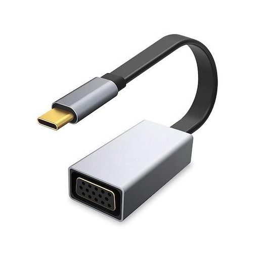 Platinet USB-C>VGA Adapter 1080p 60Hz 10cm Grey