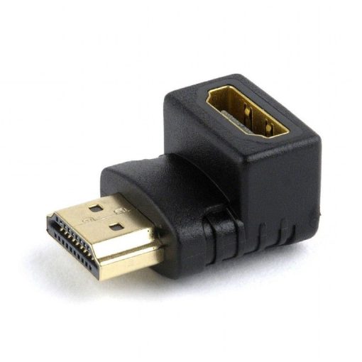 Gembird A-HDMI90-FML HDMI right angle adapter 90° downwards Blalck