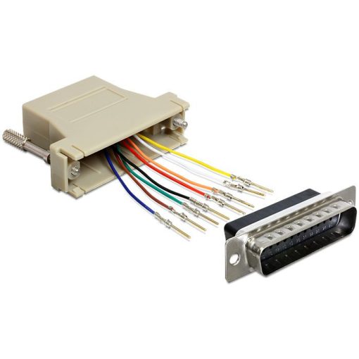 DeLock D-Sub 25 Pin male > RJ45 female assembly kit