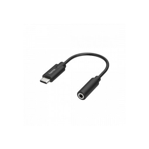 Hama USB-C Plug - 3.5 mm Jack Socket Stereo Audio adapter Black