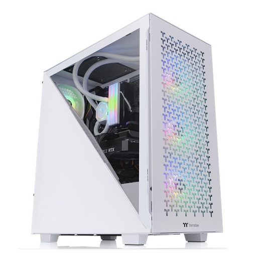 Thermaltake Divider 300 TG Air Snow Tempered Glass White