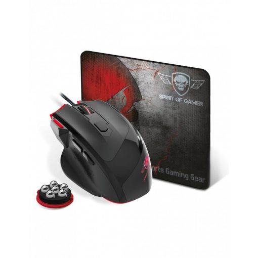 Spirit Of Gamer Pro M3 Gaming mouse Black + Mousepad