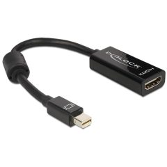   DeLock Adapter mini Displayport 1.1 male > HDMI female Passive Black