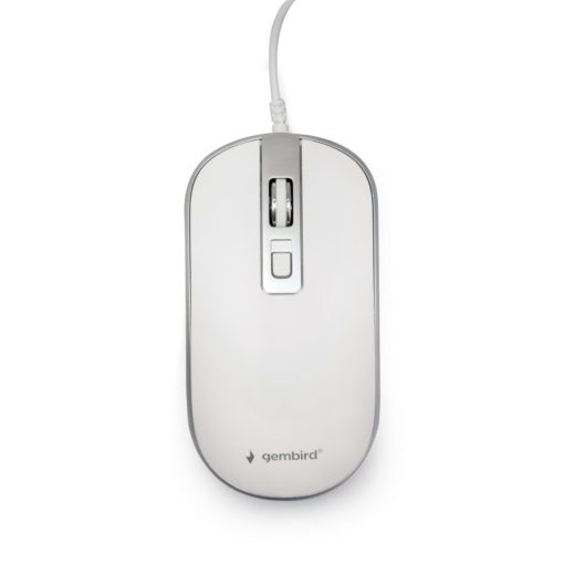 Gembird MUS-4B-06-WS Optical mouse White/Silver