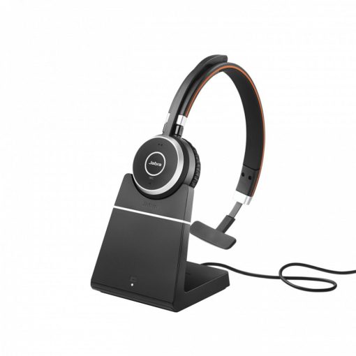 Jabra Evolve 65 SE MS Mono incl. Charging Stand Bluetooth Headset Black