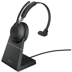   Jabra Evolve2 65 MS Teams Mono Bluetooth Headset + Charging Stand Black