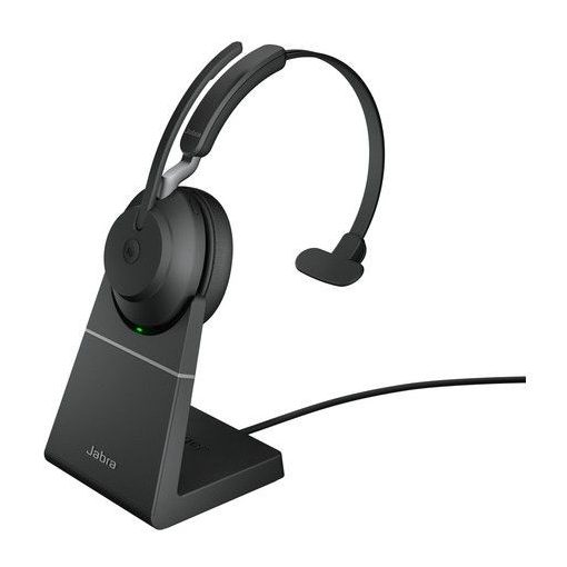 Jabra Evolve2 65 MS Teams Mono Bluetooth Headset + Charging Stand Black