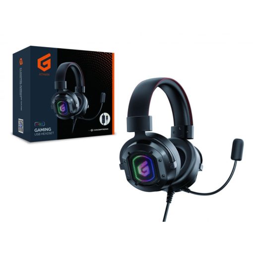 Conceptronic  ATHAN02B RGB Gaming Headset Black