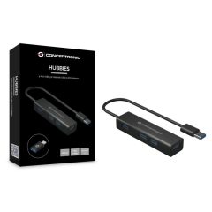 Conceptronic  4-Port USB 3.0 HUB Black