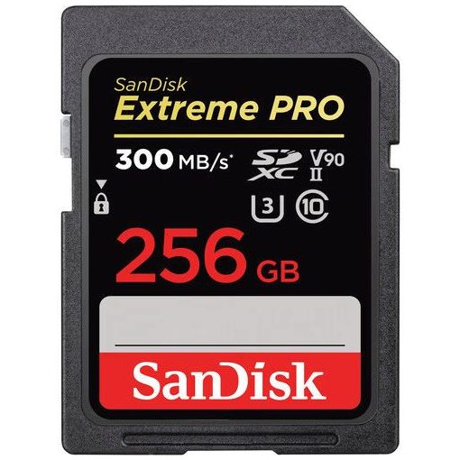 Sandisk 256GB SDXC Extreme Pro Class 10 UHS-II CL10 U3 V90