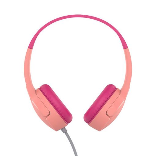 Belkin SoundForm Mini Wired On-Ear Headphones for Kids Pink