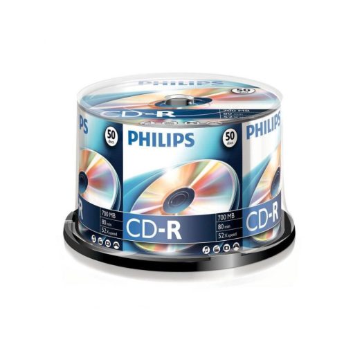 Philips CD-R 80CB 52x 50db/henger (50-es címke)