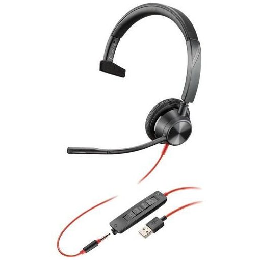 Poly Plantronics Blackwire 3315-M USB-A Headset Black