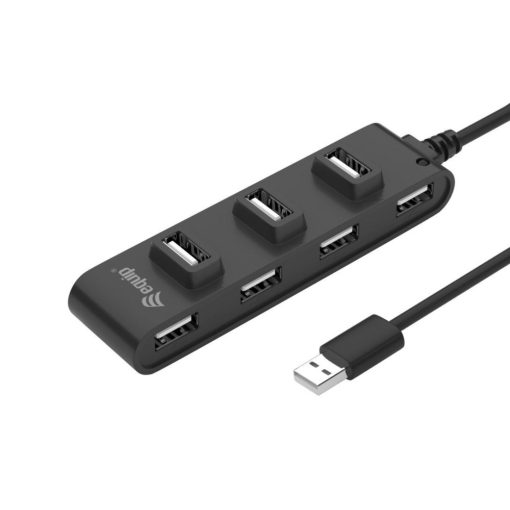 EQuip 7-Port USB 2.0 Hub Black