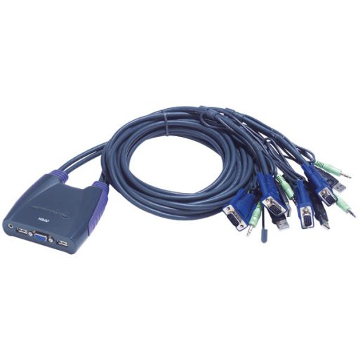 ATEN CS64US 4-Port USB VGA/Audio Cable KVM Switch (0,9m, 1,2m)