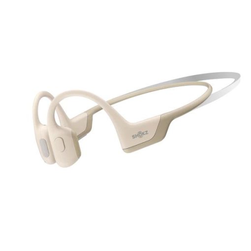 Shokz Openrun Pro Premium Bone Conduction Open-Ear Sport Headphones Beige