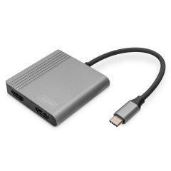   Digitus DA-70828 USB Type-C 4K 2-in-1 HDMI Graphics Adapter Space Grey