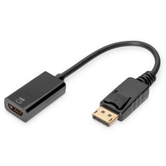   Digitus Active DisplayPort Adapter/Converter DP to HDMI 0,2m Black