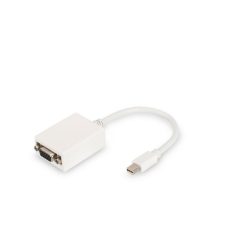   Digitus DisplayPort adapter cable mini DP - HD15 M/F 0,15m White