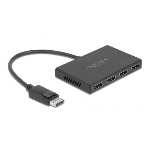 DeLock 4-Port Displayport Splitter Black