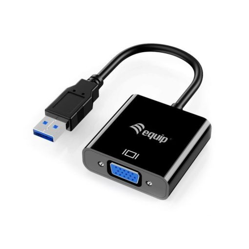 EQuip USB 3.0 to VGA (HD15) Adapter Black