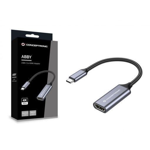 Conceptronic  ABBY09G USB-C to HDMI Adapter 4K60Hz Grey