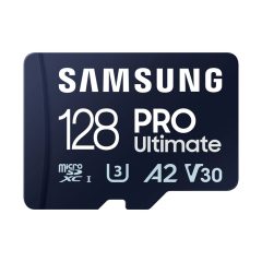 Samsung 128GB microSDXC Pro Ultimate Class10 U3 A2 V30 + adapterrel