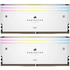   Corsair 64GB DDR5 6400MHz Kit(2x32GB) Dominator Titanium RGB White