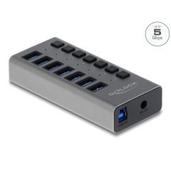 Xiaomi External USB 5 Gbps HUB with 7 Ports + Switch Grey