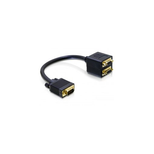 DeLock Adapter VGA male to 2x VGA female