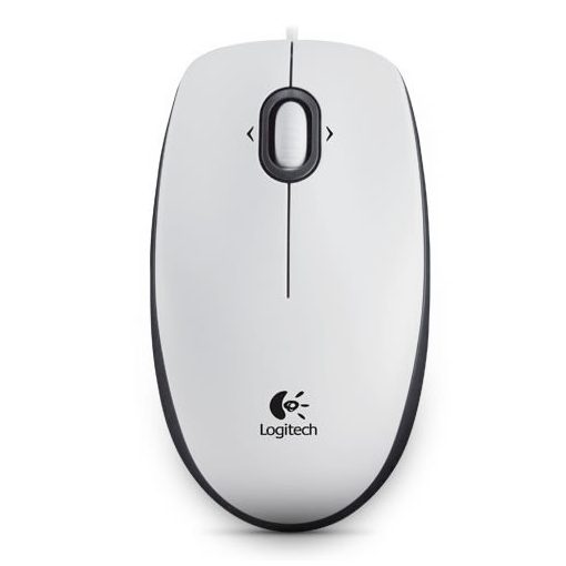 Logitech B100 Optical USB Mouse White