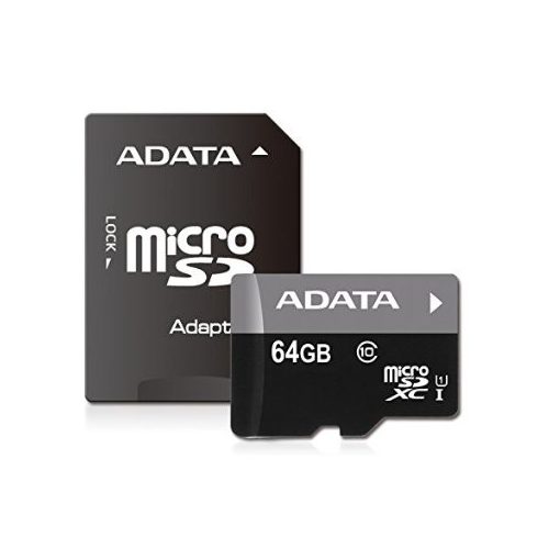 A-Data 64GB microSDXC Premier Class 10 UHS-I + adapterrel