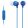 Sony MDR-EX15APLI Headset Blue