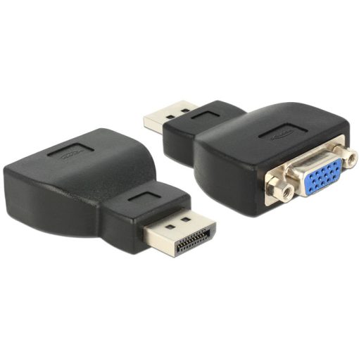 DeLock Adapter Displayport 1.1 male > VGA female Black